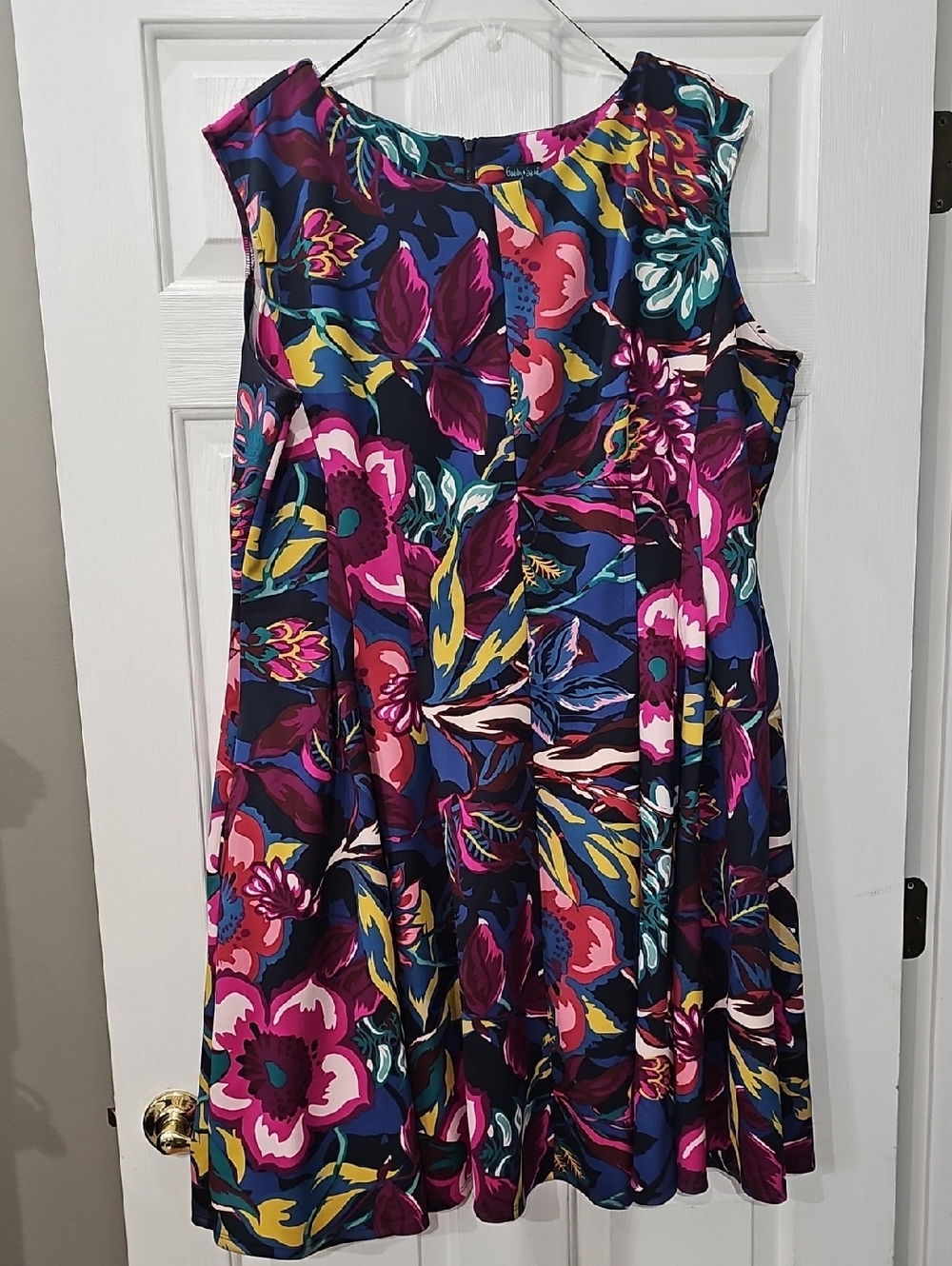 Floral Scuba Knit Dress - Size 20w